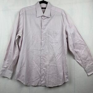 BOSS Hugo Boss Men's Dress Shirt 16.5 34/35 Striped Long Sleeve Cotton‎